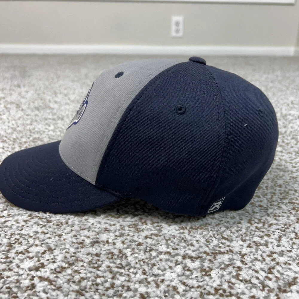 Lehigh‎ Valley IronPigs Hat Cap Flex Mens Large Blue Gray MILB Baseball Minor